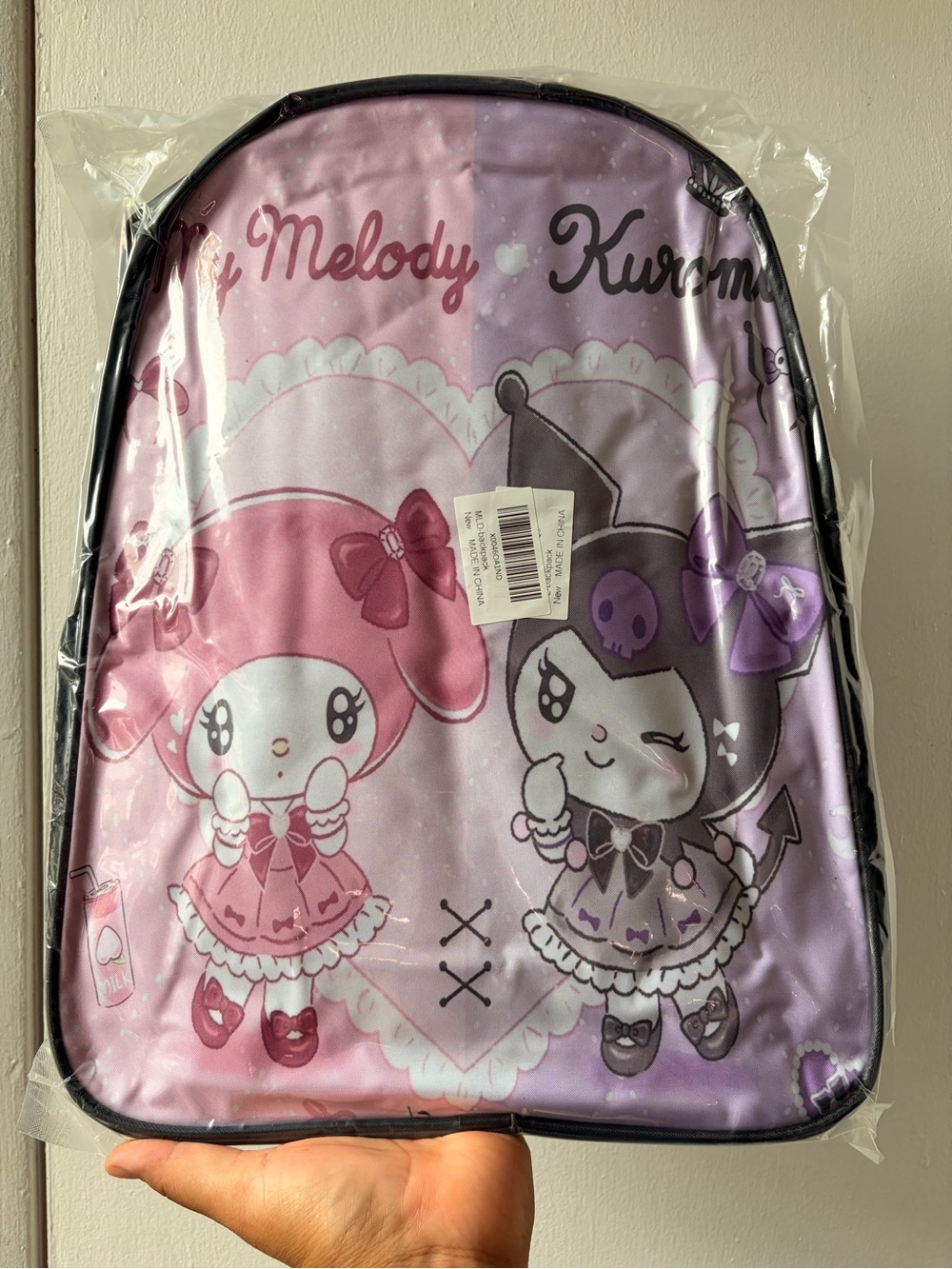 Sanrio My Melody & Kuromi Pink Purple Kids Backpack